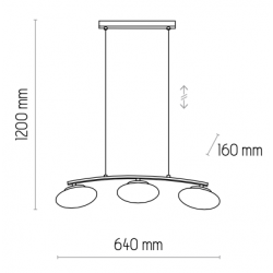 Suspension plan abat-jour en verre blanc