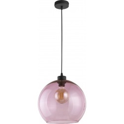 Suspension en verre rose -...